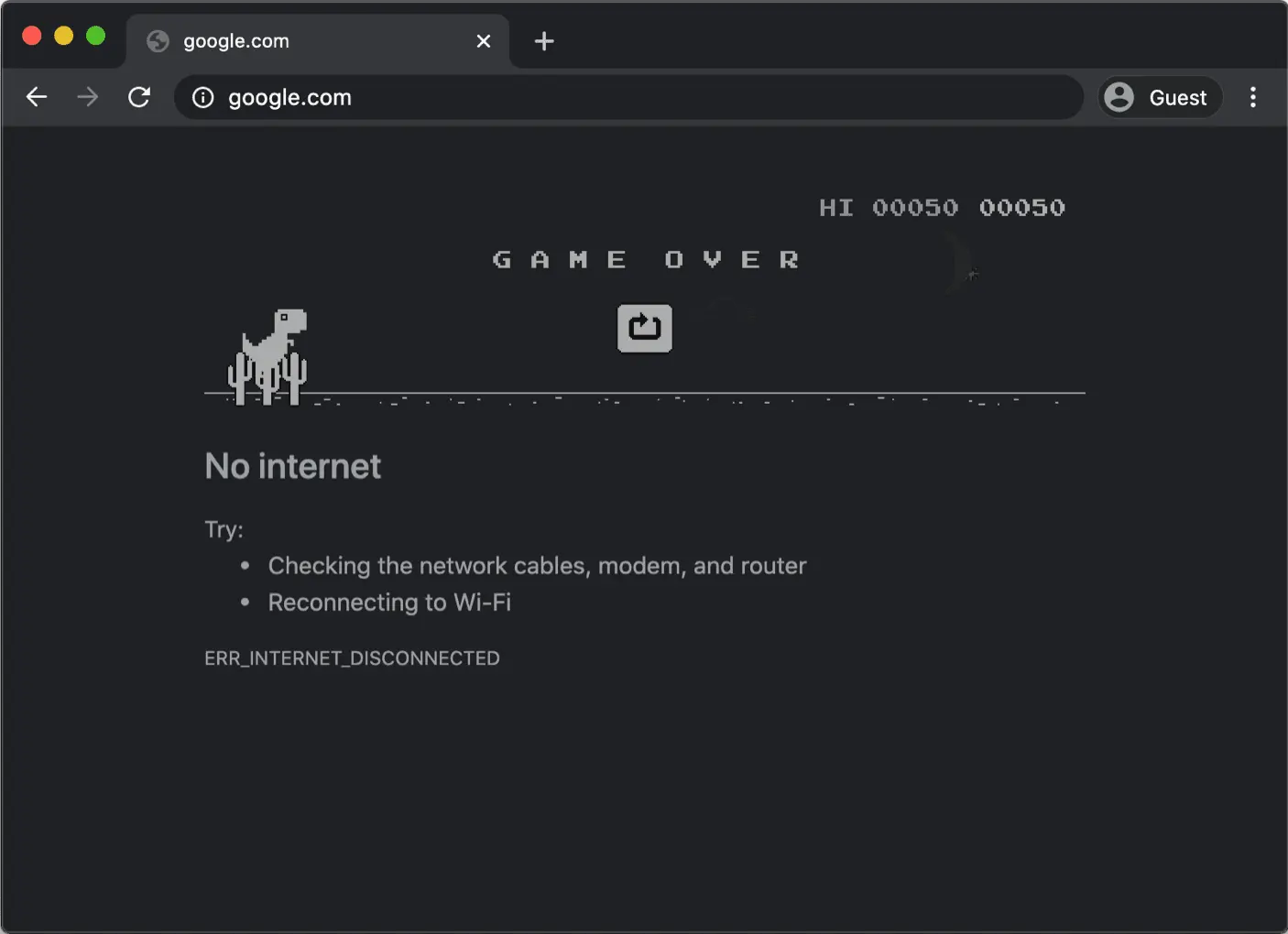 PWA offline page — displayed when there is no internet connection