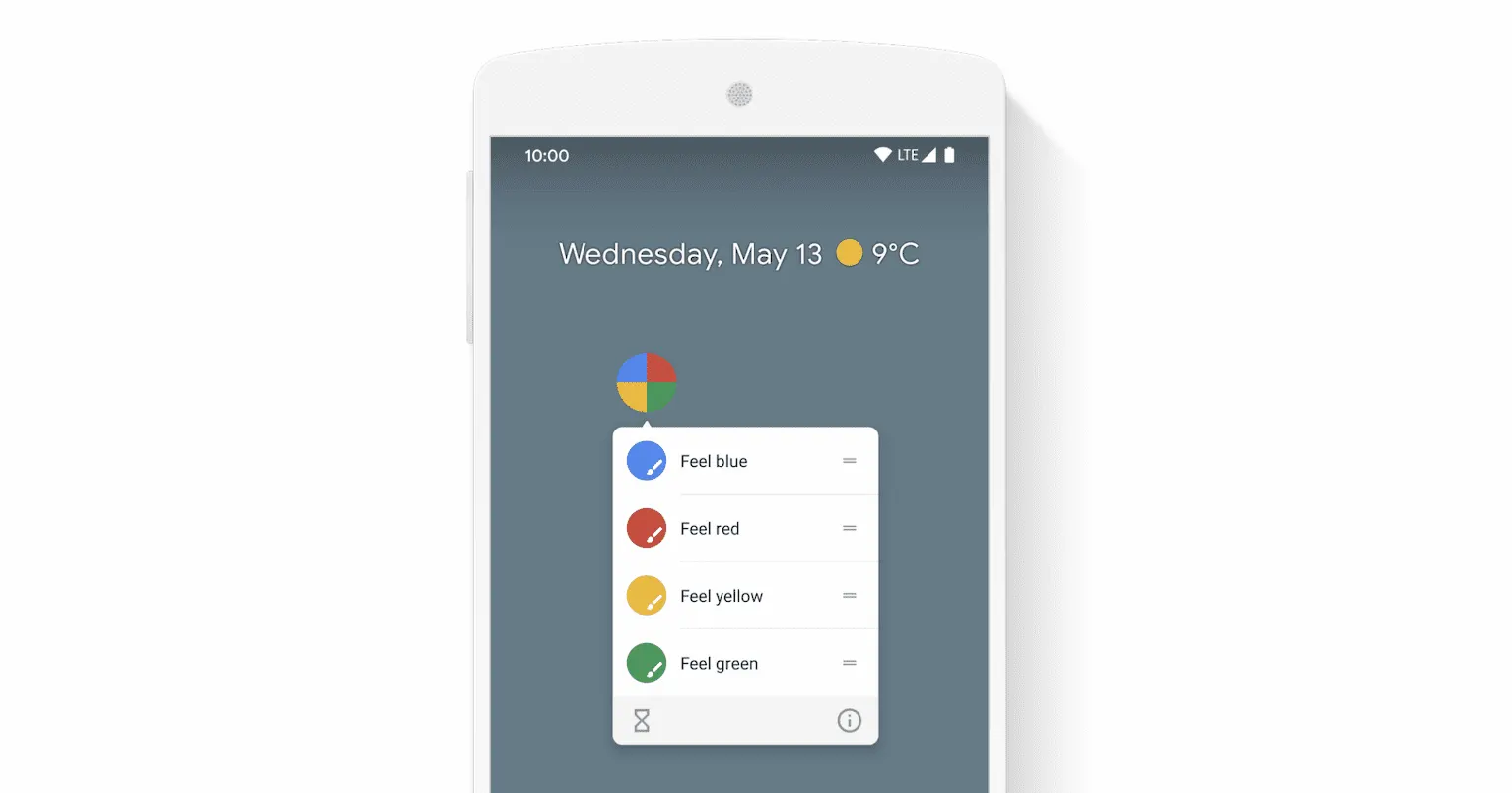 PWA app shortcuts — shortcut menu on long press